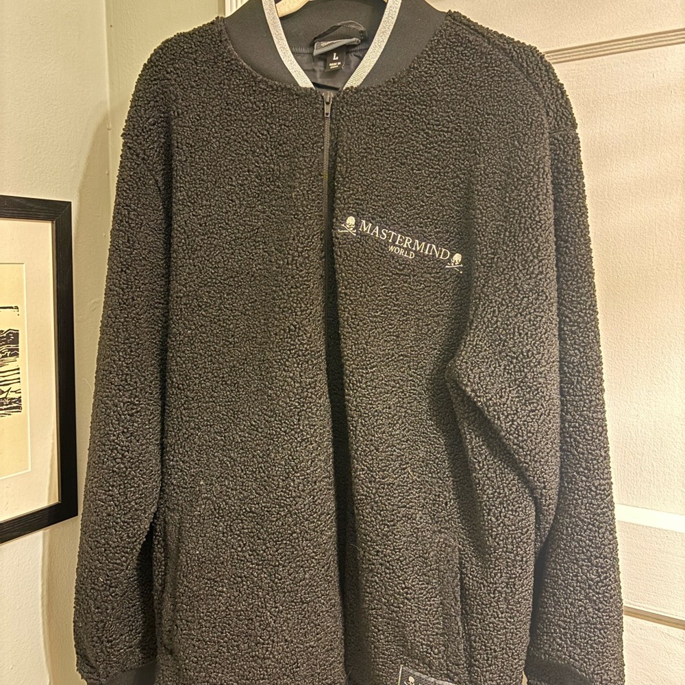 Liquidation Sale - Mastermind X Mitchell an Ness, Black Sherpa Zip Up